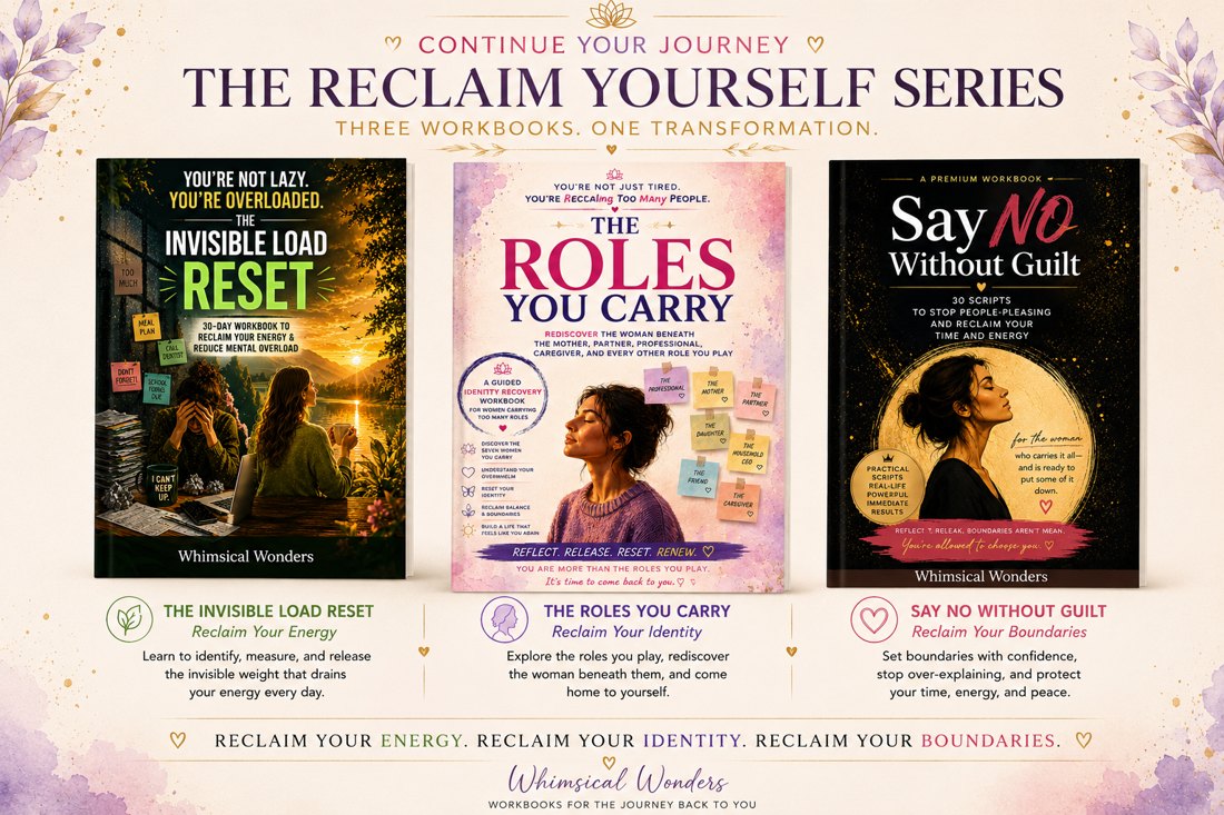 The Reclaim Yourself Series - three workbooks by Whimsical Wonders